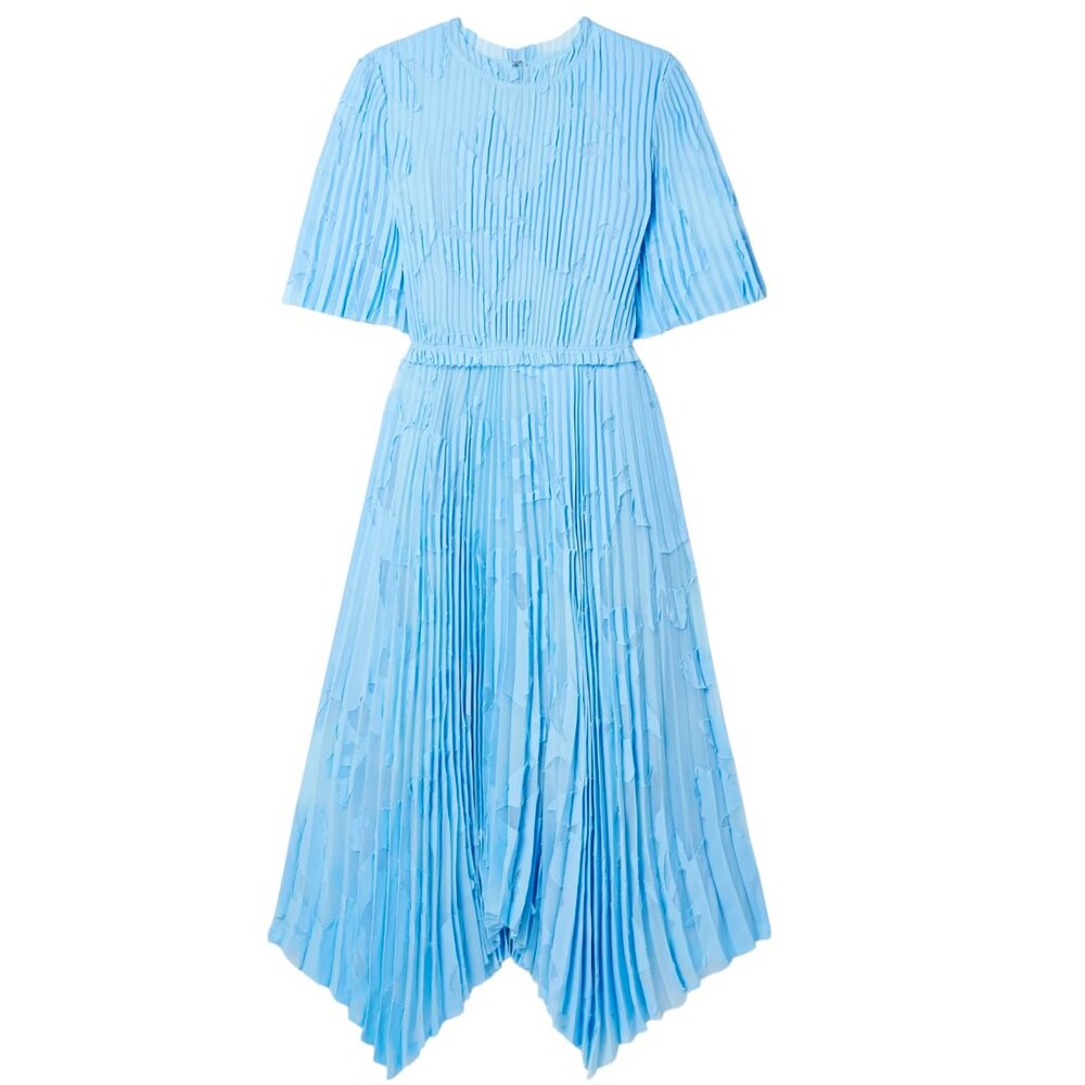 Jason Wu Collection Asymmetric Pleated Devor-Chif… - image 7